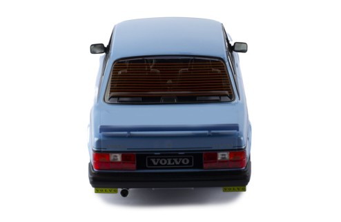 Volvo 240 Turbo Custom 1986 Light Blue Black 1:18 - 75972