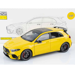 Mercedes-Benz A-Class A45S 2023 4-Matic AMG Sun Yellow 1:18-7