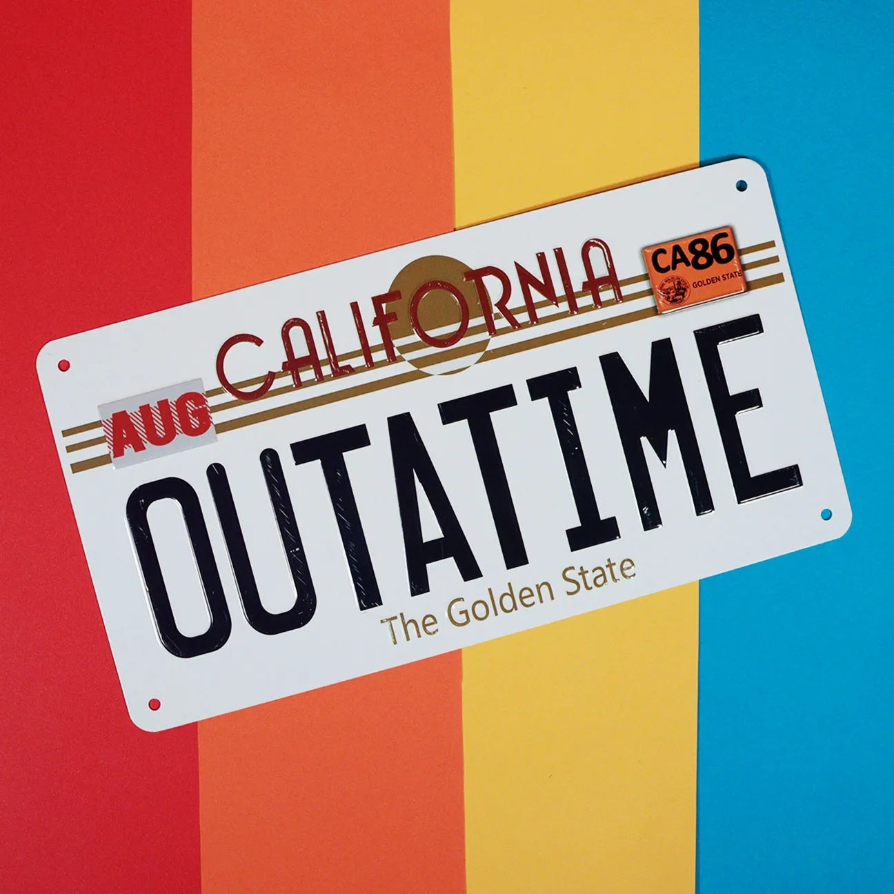 Back To The Future Targa License Plate Official Replica 15 x 28cm-3