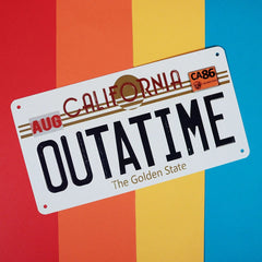 Back To The Future Targa License Plate Official Replica 15 x 28cm-3