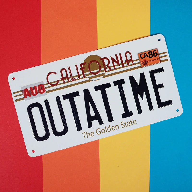 Back To The Future Targa License Plate Official Replica 15 x 28cm-3