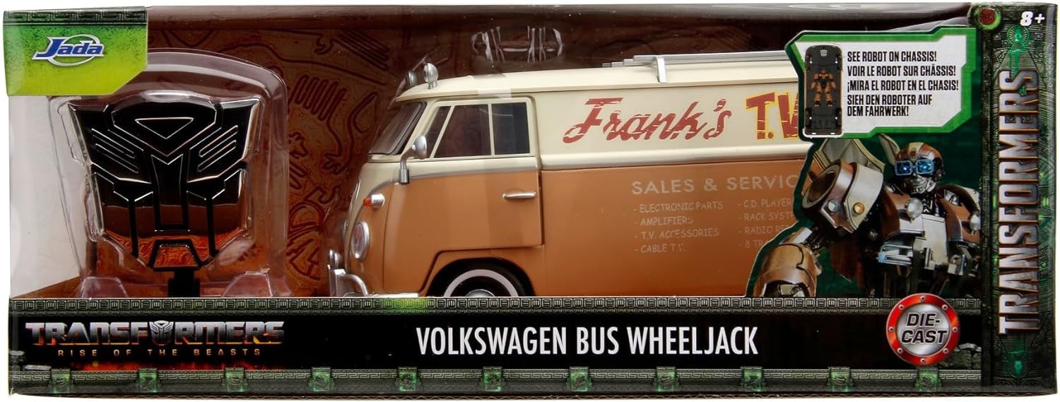 Volkswagen Wheeljack VW Bus (T7) "Transformers 7" beige 1:24 - 76013