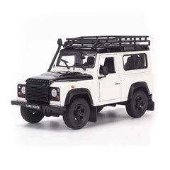 Land Rover Defender Off Road with roof rack white 1:24 - 76162
