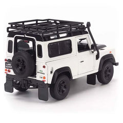 Land Rover Defender Off Road with roof rack white 1:24 - 76165