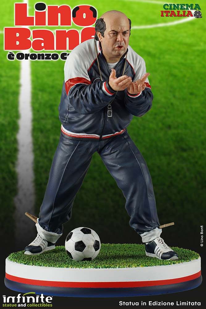 Oronzo Canà "L'Allenatore nel Pallone" 1984 Lino Banfi Old&Rare Resin Statue 25cm-h - 76249