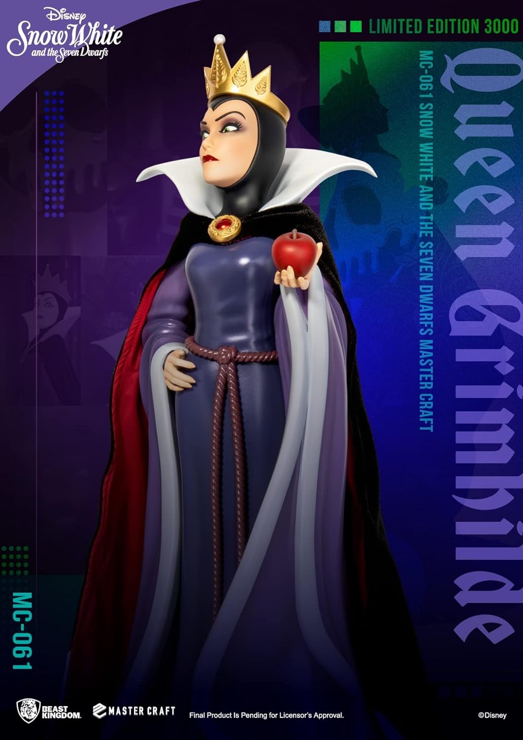 Snow White Queen Grimhilde Mastercarft 30cm/h - 76268