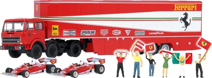 Fiat 691T Set 1977 Ferrari + 2 312T2 + 6 figure 1:87 - 76313