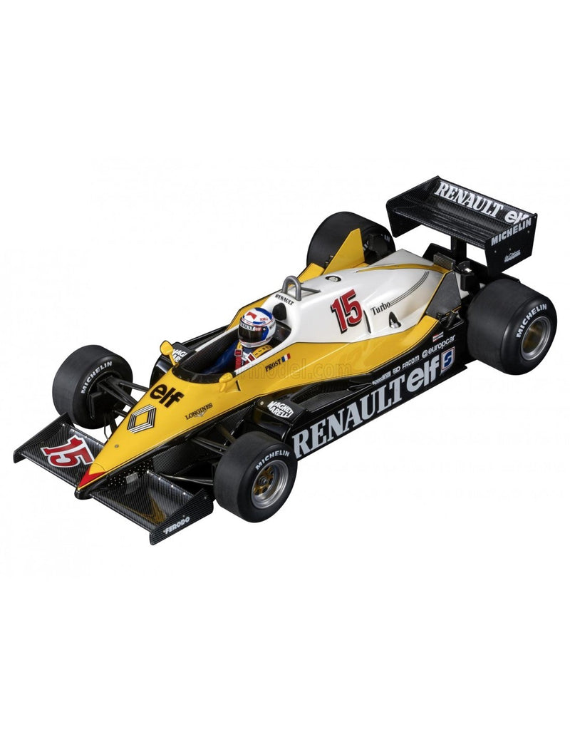 Renault F1 1983 RE40 Winner British GP + Alain Prost 1:18 - 76323