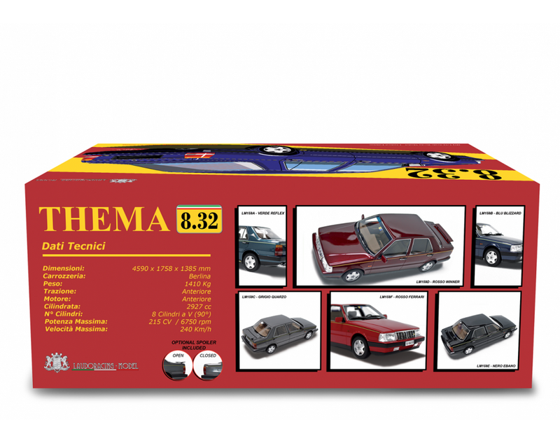 Lancia Thema 8.32 Ferrari 1986 Grigio Quarzo 1:18 - 76638