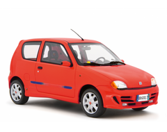 Fiat Seicento Sporting Abarth 1998 Rosso 1:18 - 76776