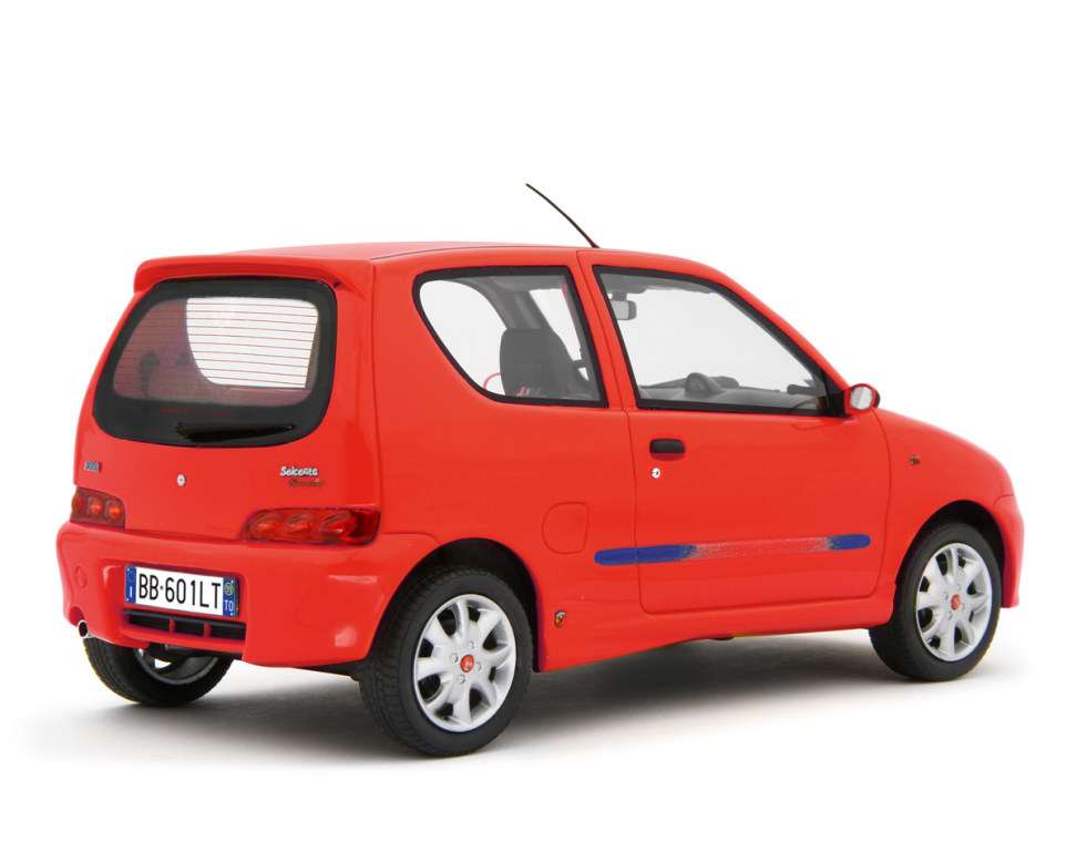 Fiat Seicento Sporting Abarth 1998 Rosso 1:18 - 76777