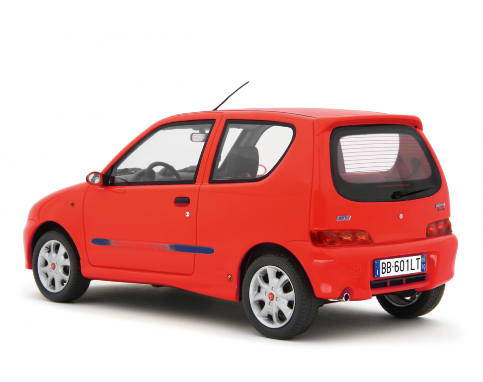 Fiat Seicento Sporting Abarth 1998 Rosso 1:18 - 76778