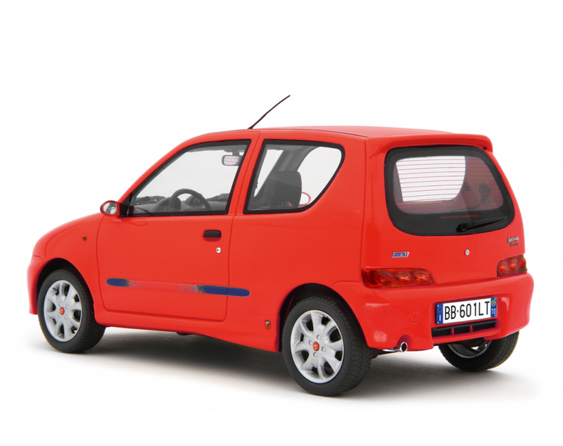 Fiat Seicento Sporting Abarth 1998 Rosso 1:18 - 76778