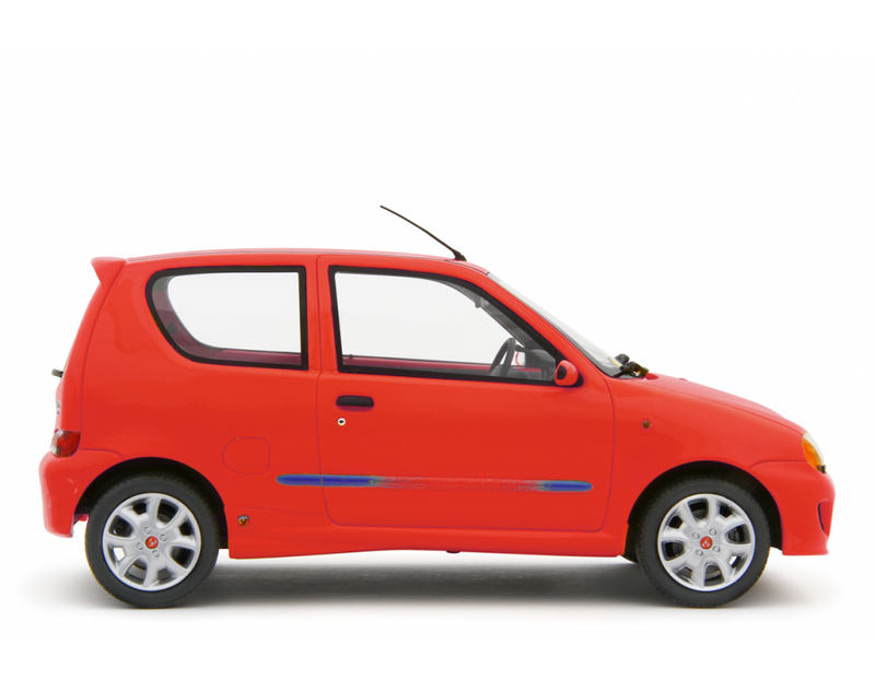 Fiat Seicento Sporting Abarth 1998 Rosso 1:18 - 76780