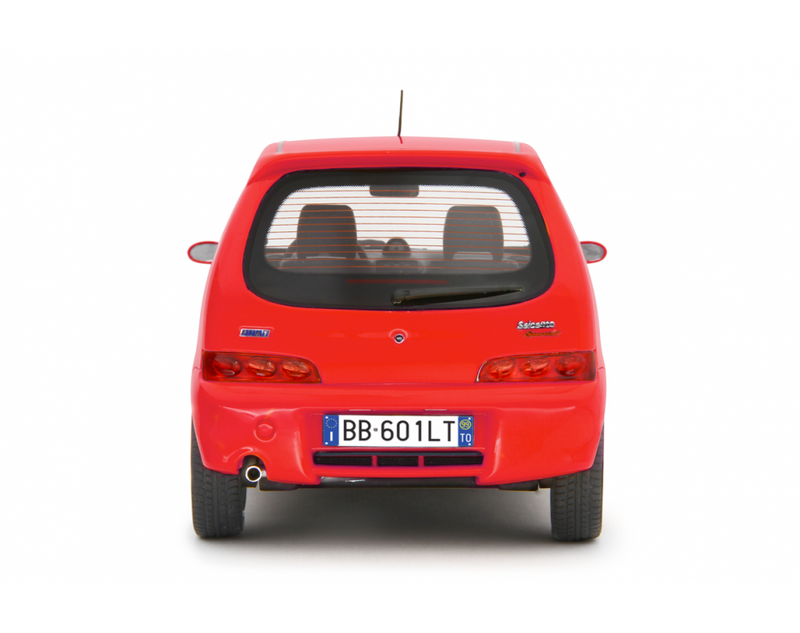 Fiat Seicento Sporting Abarth 1998 Rosso 1:18 - 76781