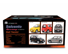 Fiat Seicento Sporting Abarth 1998 Rosso 1:18 - 76788