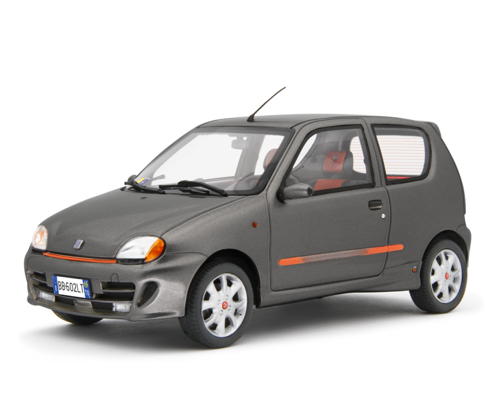 Fiat Seicento Sporting Abarth 1998 Grigio Metallizzato 1:18 - 76789