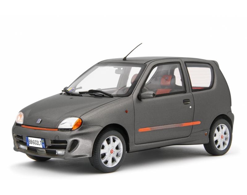 Fiat Seicento Sporting Abarth 1998 Grigio Metallizzato 1:18 - 76789