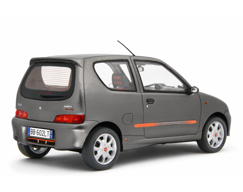 Fiat Seicento Sporting Abarth 1998 Grigio Metallizzato 1:18 - 76790