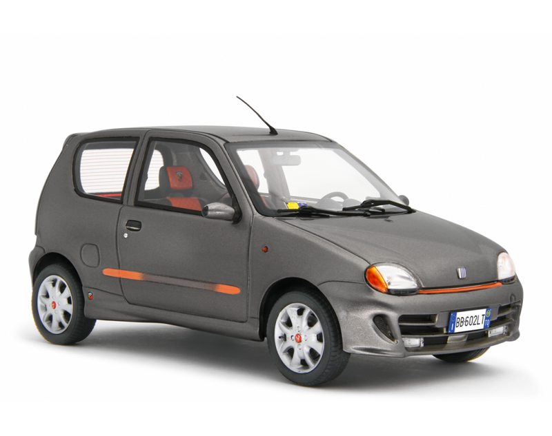 Fiat Seicento Sporting Abarth 1998 Grigio Metallizzato 1:18 - 76791