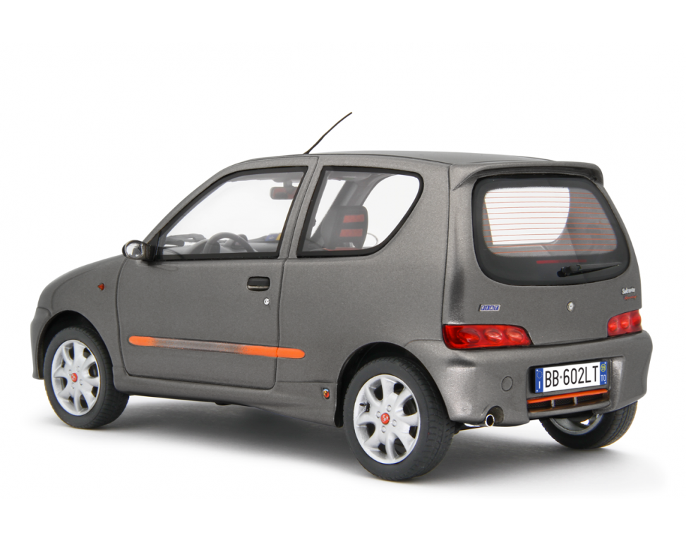 Fiat Seicento Sporting Abarth 1998 Grigio Metallizzato 1:18 - 76792