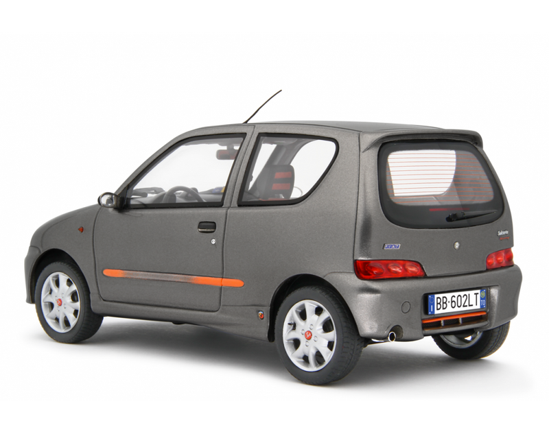 Fiat Seicento Sporting Abarth 1998 Grigio Metallizzato 1:18 - 76792