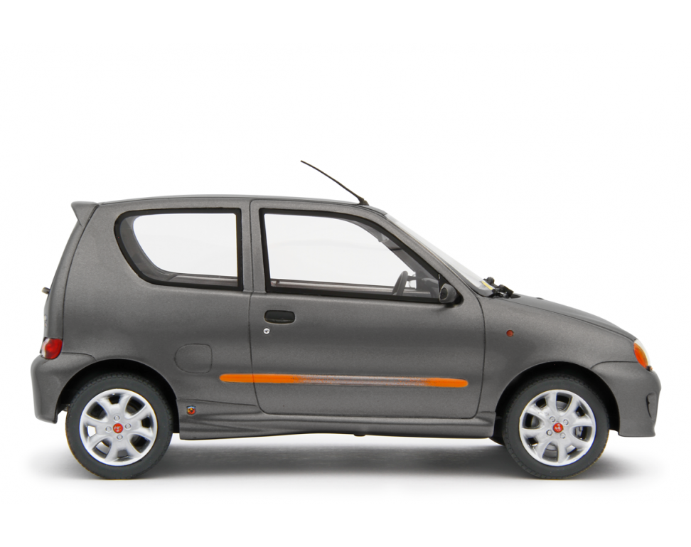 Fiat Seicento Sporting Abarth 1998 Grigio Metallizzato 1:18 - 76794