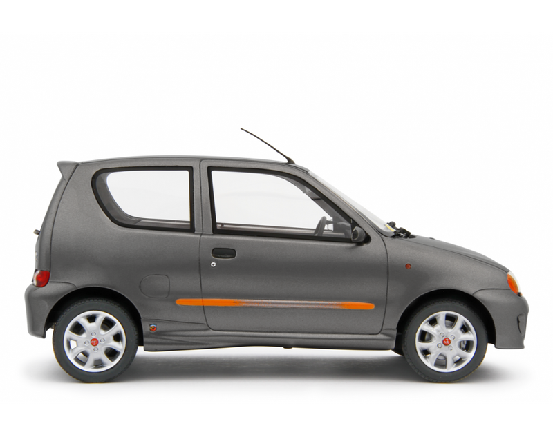 Fiat Seicento Sporting Abarth 1998 Grigio Metallizzato 1:18 - 76794