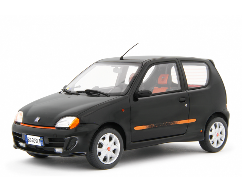 Fiat Seicento Sporting Abarth 1998 Nero 1:18 - 76803