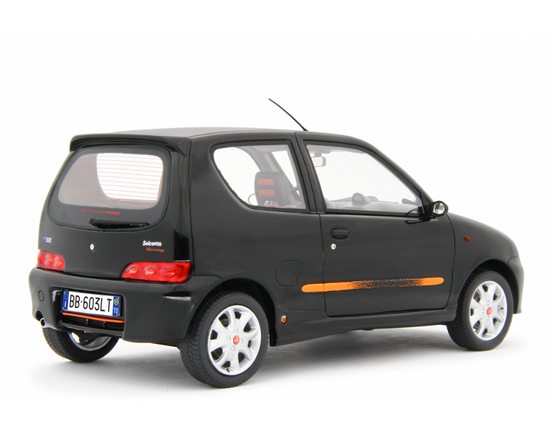 Fiat Seicento Sporting Abarth 1998 Nero 1:18 - 76804