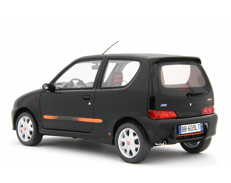 Fiat Seicento Sporting Abarth 1998 Nero 1:18 - 76806