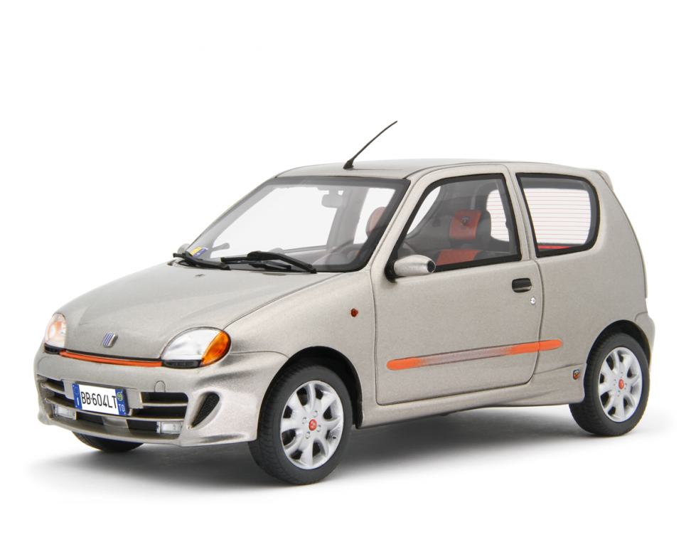 Fiat Seicento Sporting Abarth 1998 Silver 1:18 - 76817