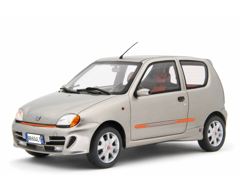 Fiat Seicento Sporting Abarth 1998 Silver 1:18 - 76817