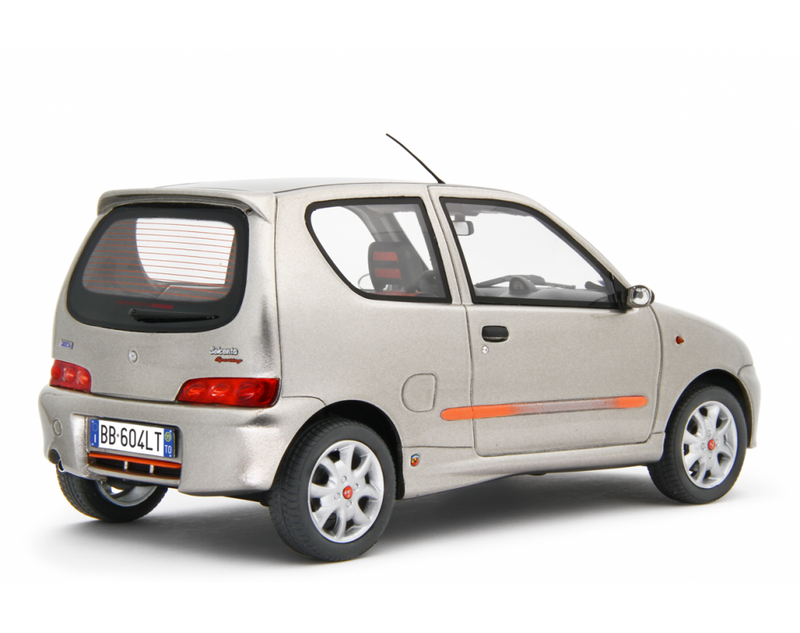 Fiat Seicento Sporting Abarth 1998 Silver 1:18 - 76818