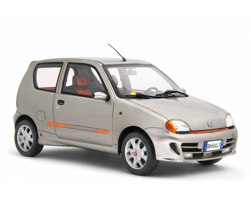 Fiat Seicento Sporting Abarth 1998 Silver 1:18 - 76819