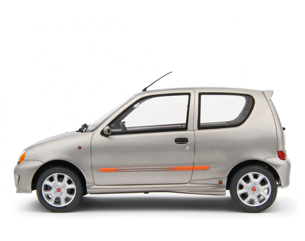 Fiat Seicento Sporting Abarth 1998 Silver 1:18 - 76821