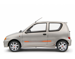 Fiat Seicento Sporting Abarth 1998 Silver 1:18 - 76821