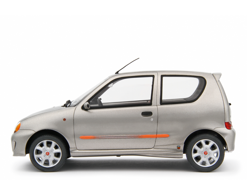 Fiat Seicento Sporting Abarth 1998 Silver 1:18 - 76821