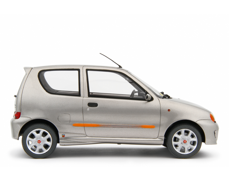 Fiat Seicento Sporting Abarth 1998 Silver 1:18 - 76822