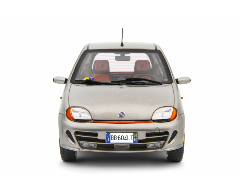 Fiat Seicento Sporting Abarth 1998 Silver 1:18 - 76823
