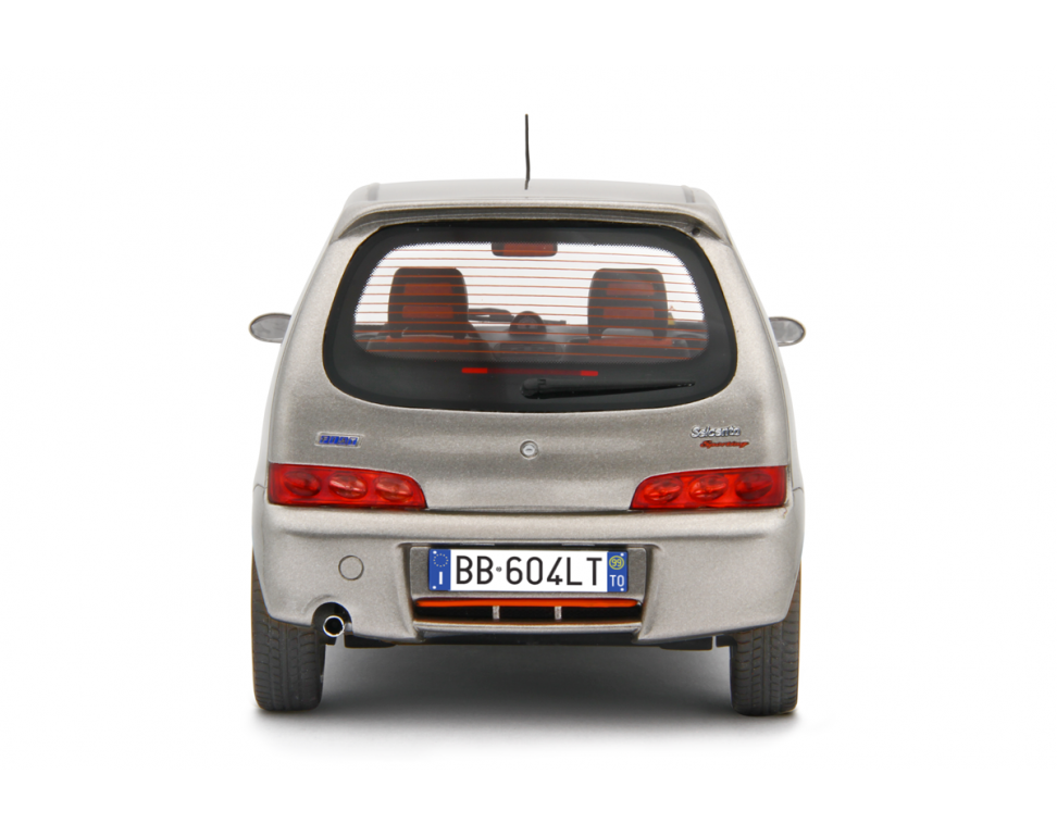 Fiat Seicento Sporting Abarth 1998 Silver 1:18 - 76824