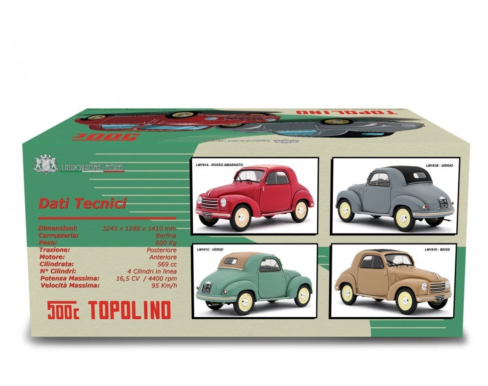 Fiat 500C Topolino 1949 Beige 1:18 - 76949