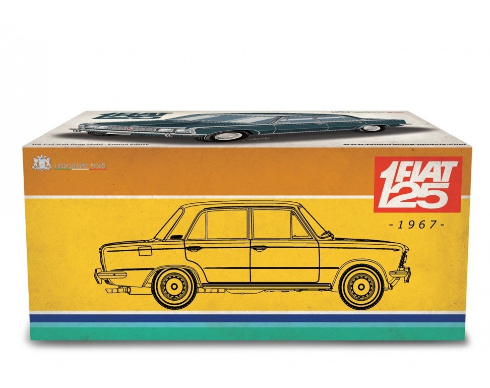 Fiat 125 1967 Rosso Amaranto 1:18 - 76984