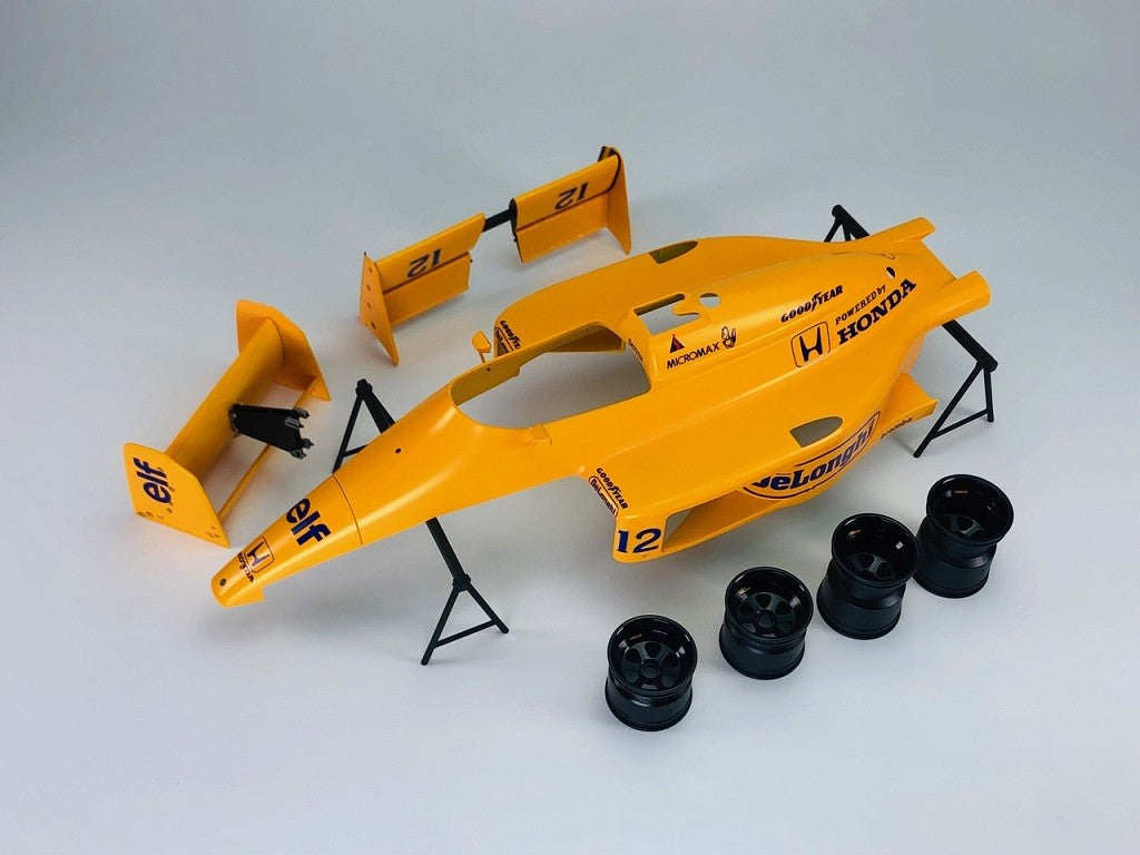 Lotus Honda 99T F1 1987 Monaco GP Ayrton Senna Model Kit 1:12 - 77056