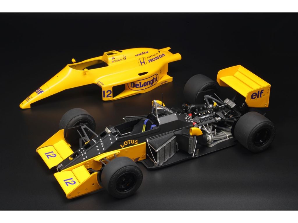Lotus Honda 99T F1 1987 Monaco GP Ayrton Senna Model Kit 1:12 - 77067