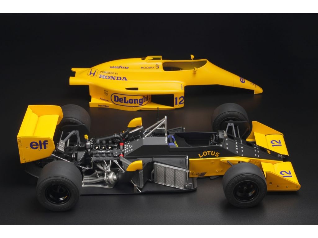 Lotus Honda 99T F1 1987 Monaco GP Ayrton Senna Model Kit 1:12 - 77071