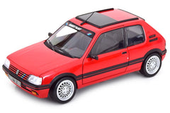 Peugeot 205 GTi 1.9 PTS déco 1991 Rouge Vallelunga 1:18 - 77259