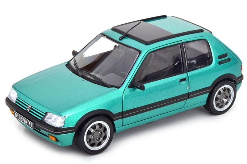 Peugeot 205 GTi 1.9 Griffe 1991 Green Metallic con tettuccio 1:18 - 77262