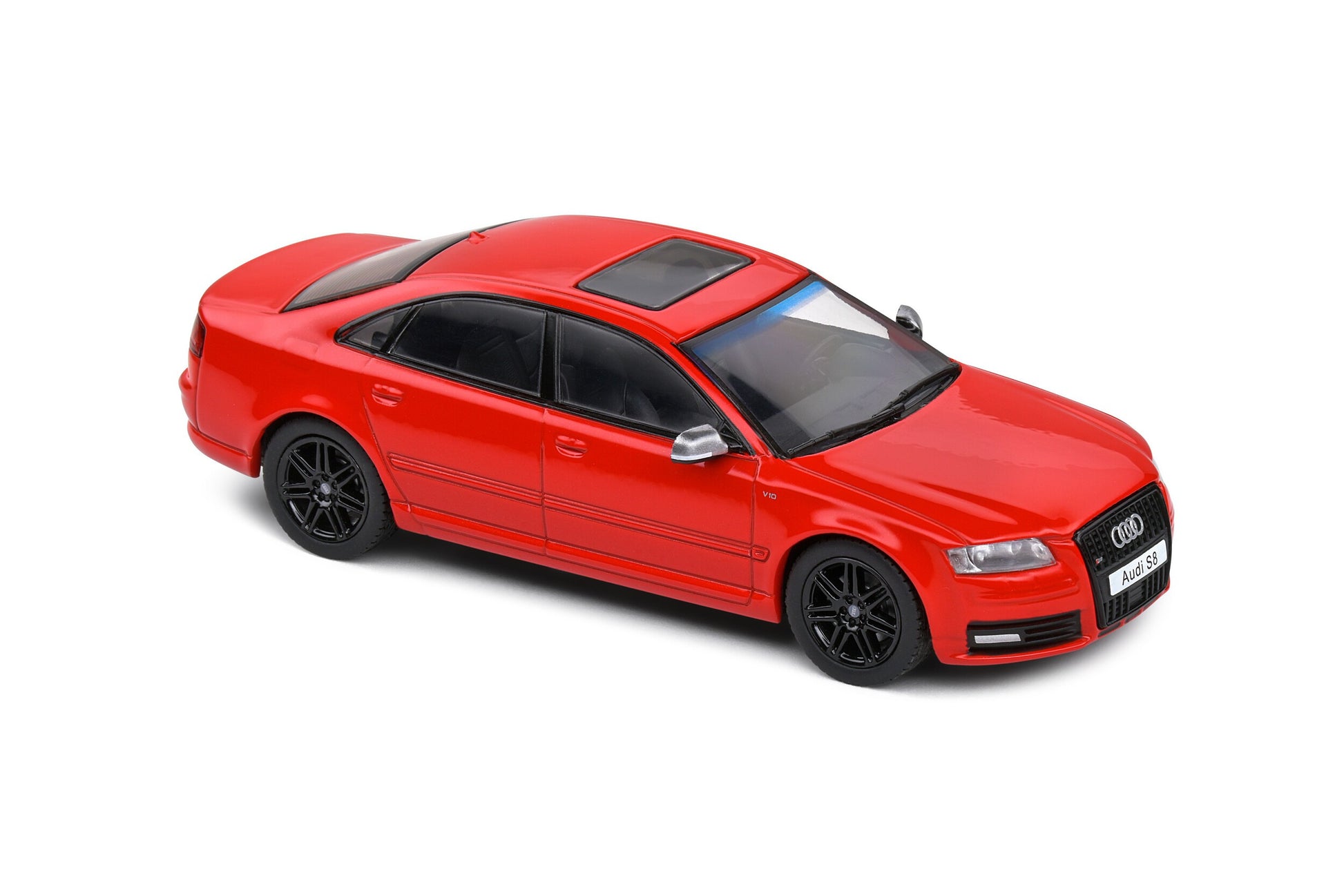 Audi S8 (D3) 2010 Red Black Wheels 1:43 - 77332