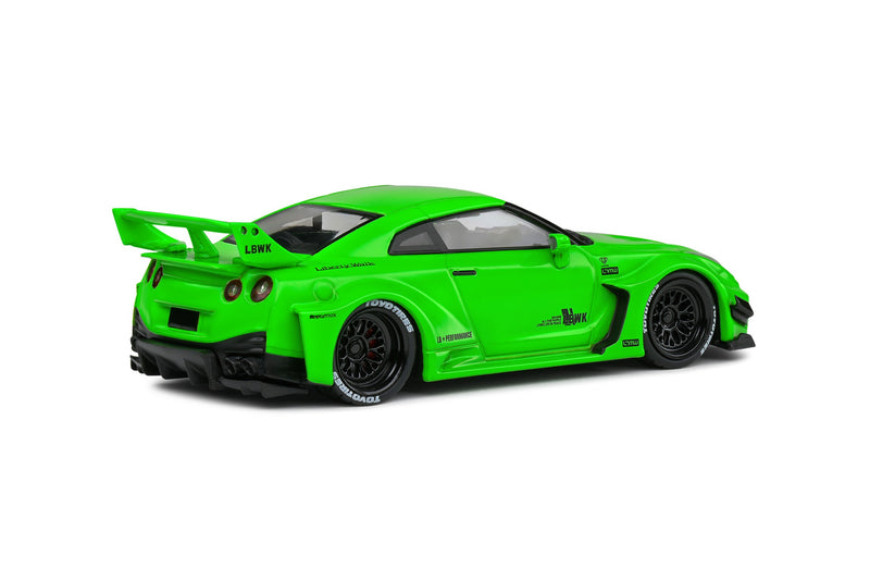 Nissan GT-R (R35) Liberty Walk Body Kit 2020 Acid Green 1:43 - 77350